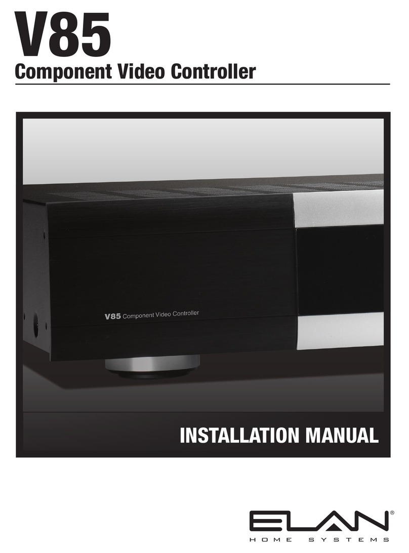 Elan V85 User manual