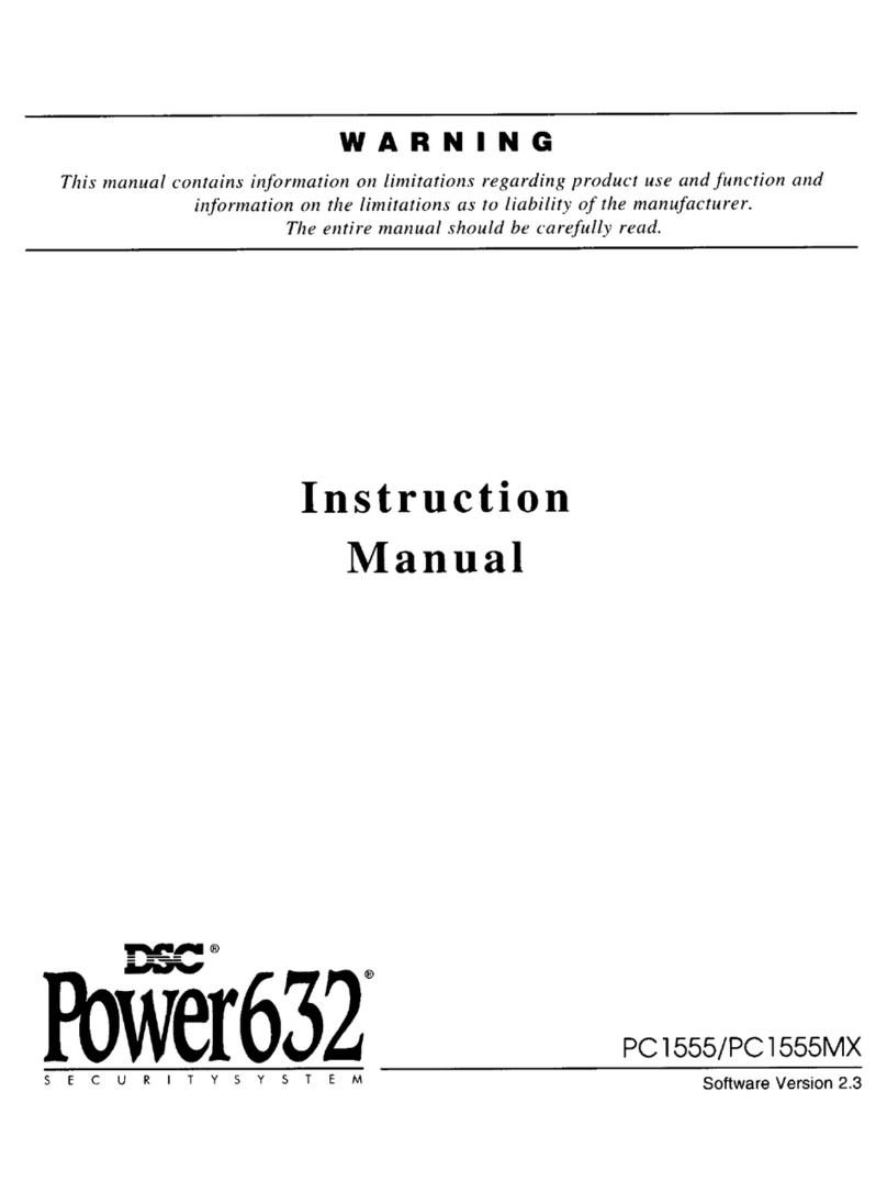 DSC Power632 PC1555 User manual