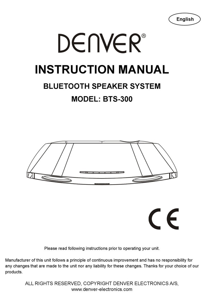 Denver BTS-300 instruction manual