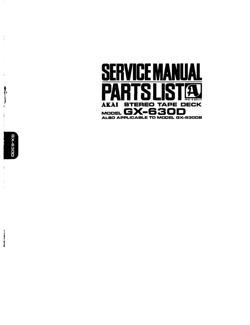 Akai GX-630D Troubleshooting guide