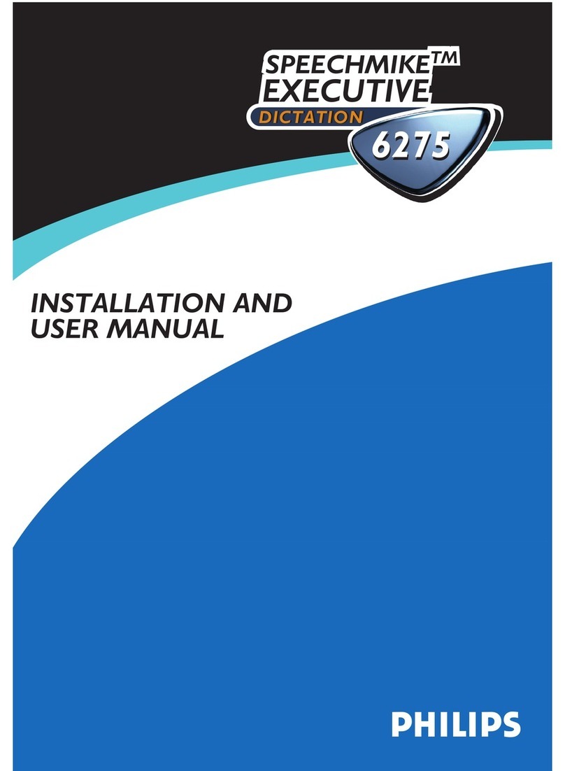 Philips SpeechMike 6275 Installation and user manual