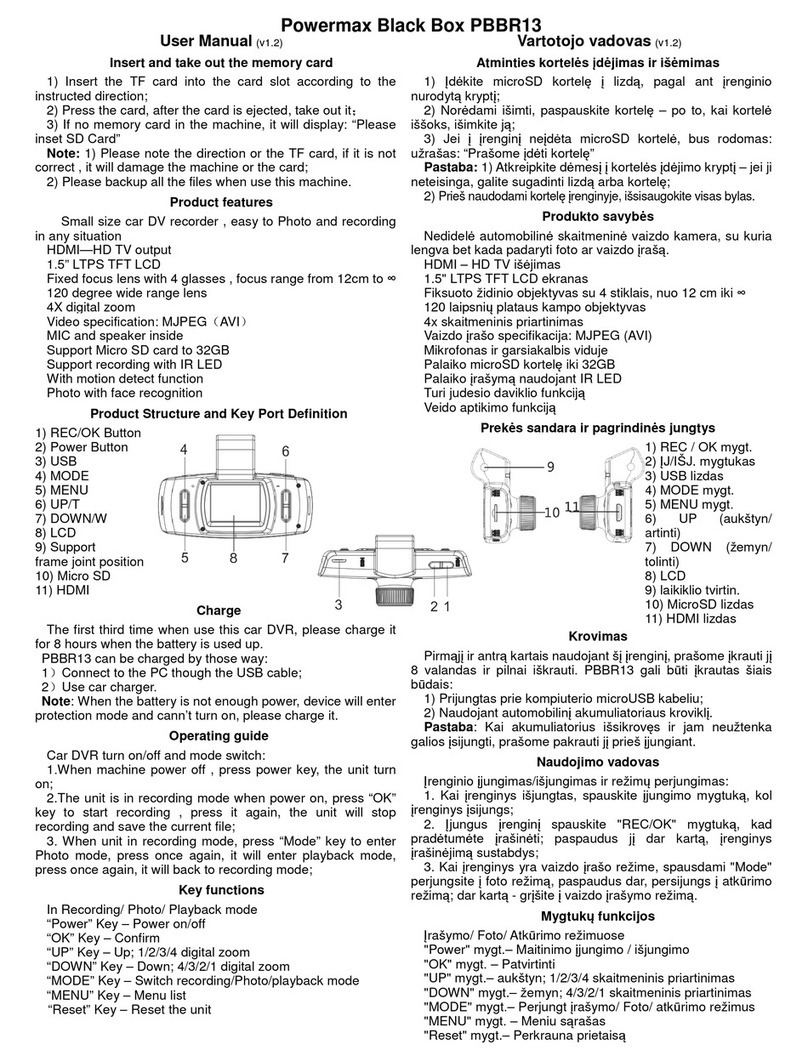 Power Max PBBR13 User manual