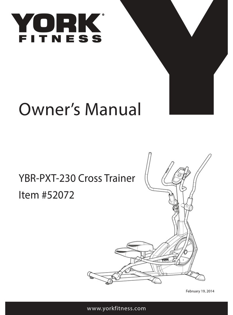 York Fitness YBR-PXT-230 owner's manual