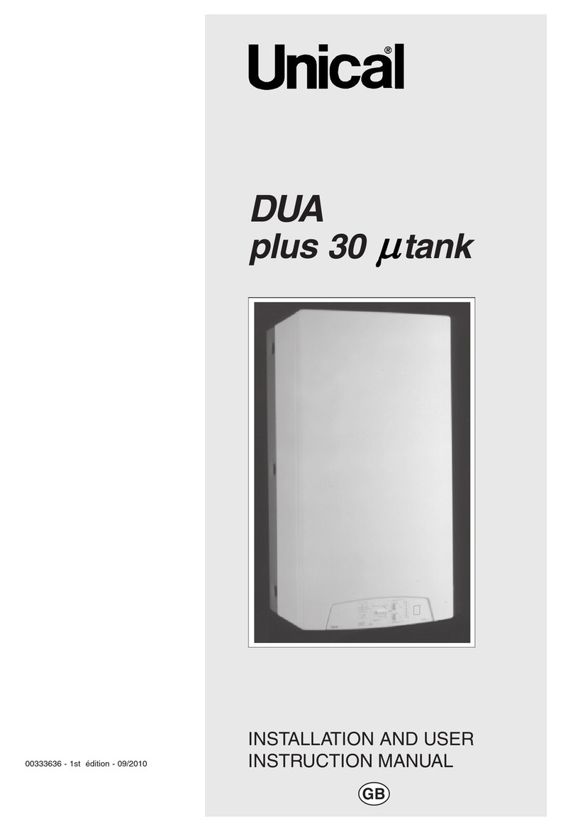 Unical DUA plus 30 mtank User manual