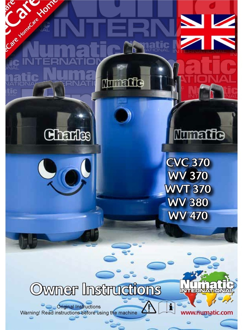 Numatic CVC 370 Owner's instructions
