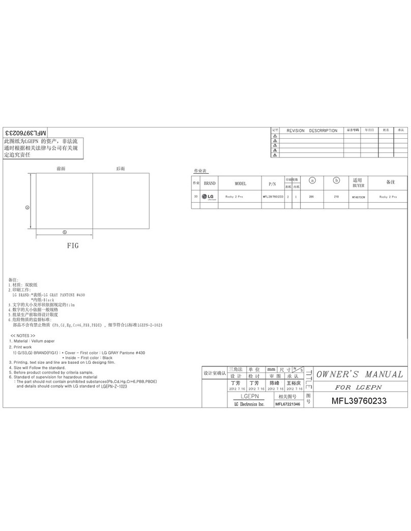 LG WT4870C Series User manual LG WT4870C Series User manual