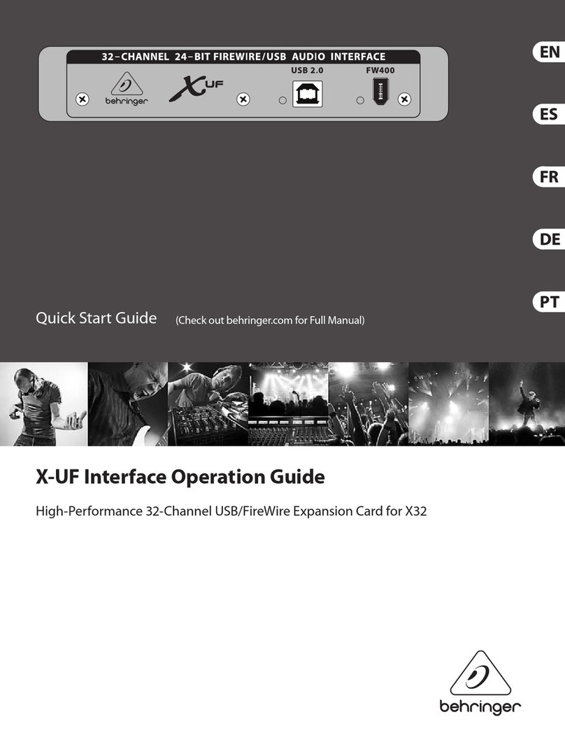 Behringer X-UF User manual