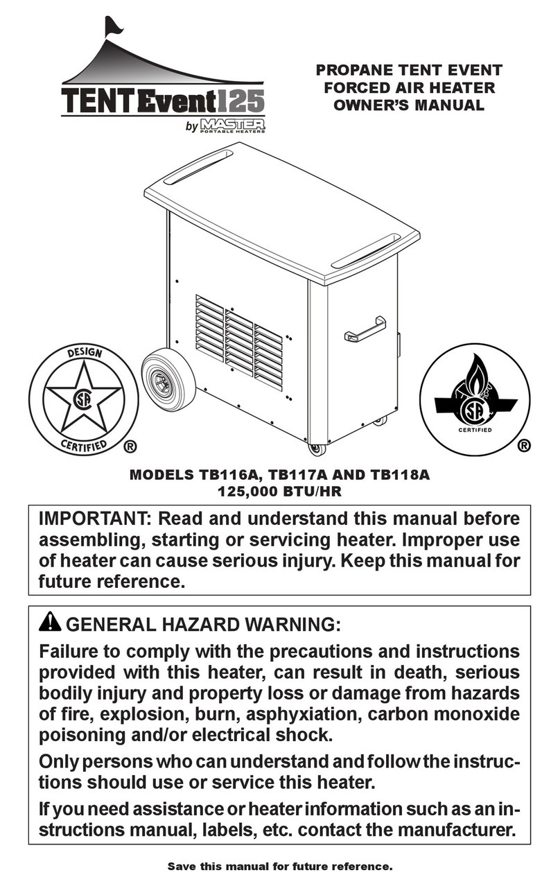 Master TENTEvent125 TB116A User manual