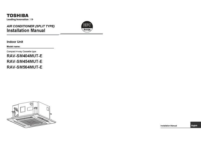 Toshiba RAV-SM454MUT-E installation manual