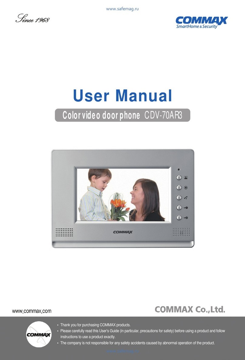 Commax CDV-70AR3 User manual Commax CDV-70AR3 User manual