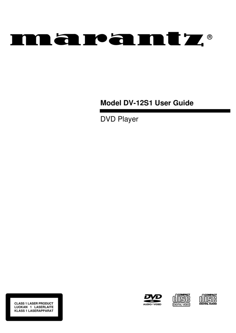 Marantz DV-12S1 user guide
