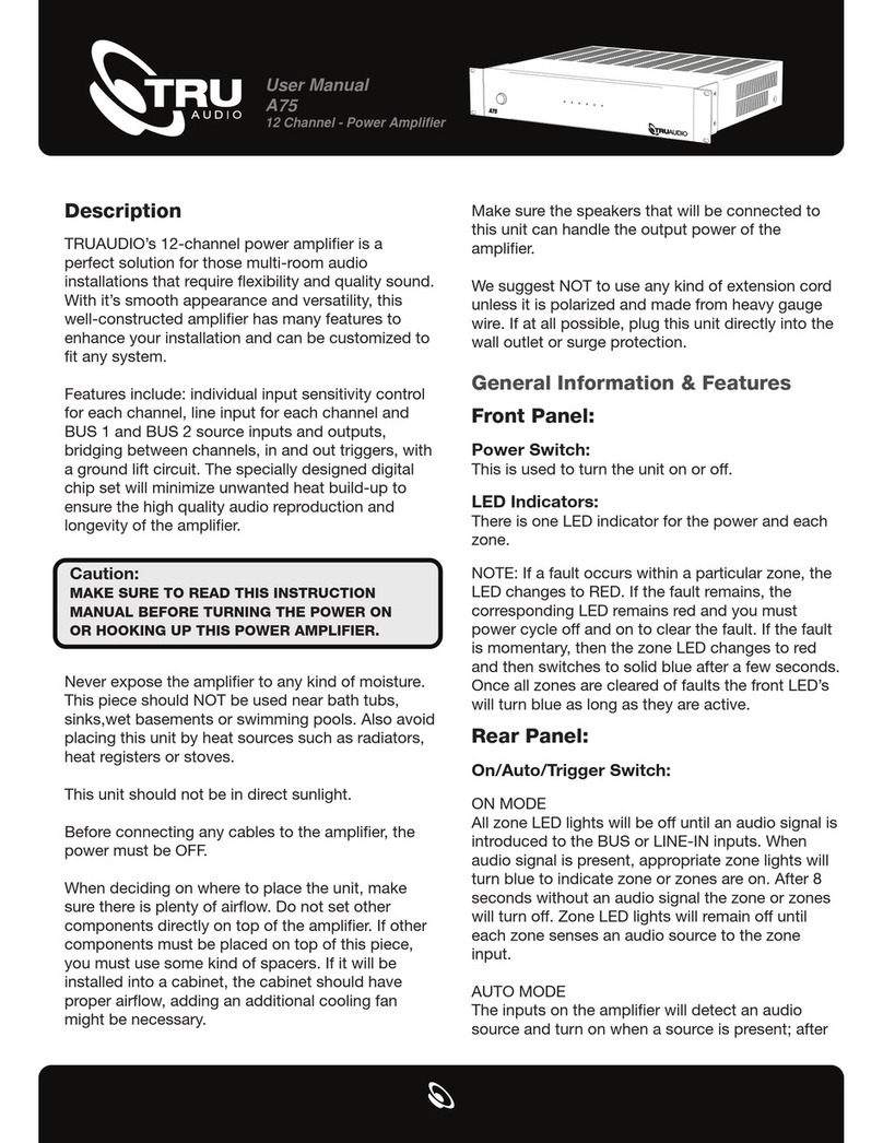 TRU Audio A75 user manual