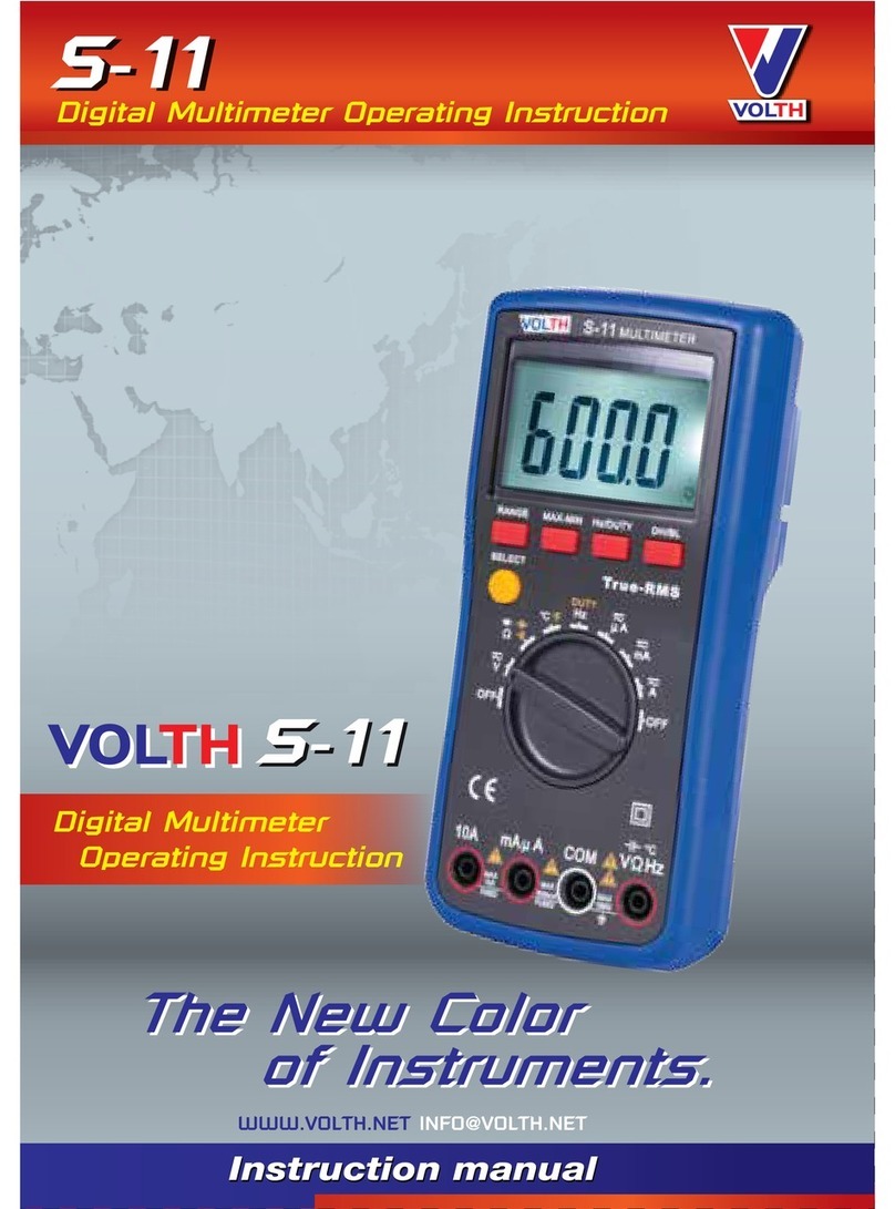Volth S-11 operating instructions