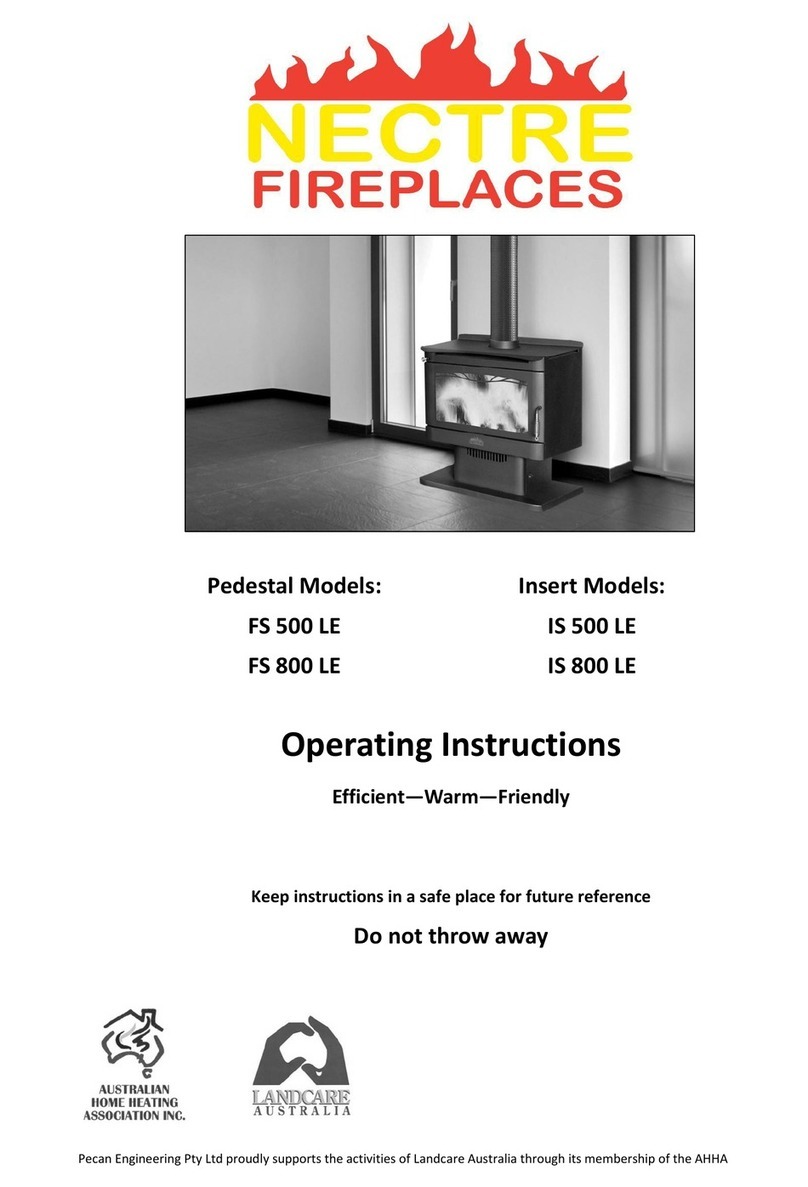 Nectre Fireplaces FS 500 LE operating instructions