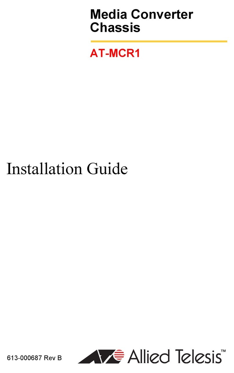 Allied Telesis AT-MCR1 User manual