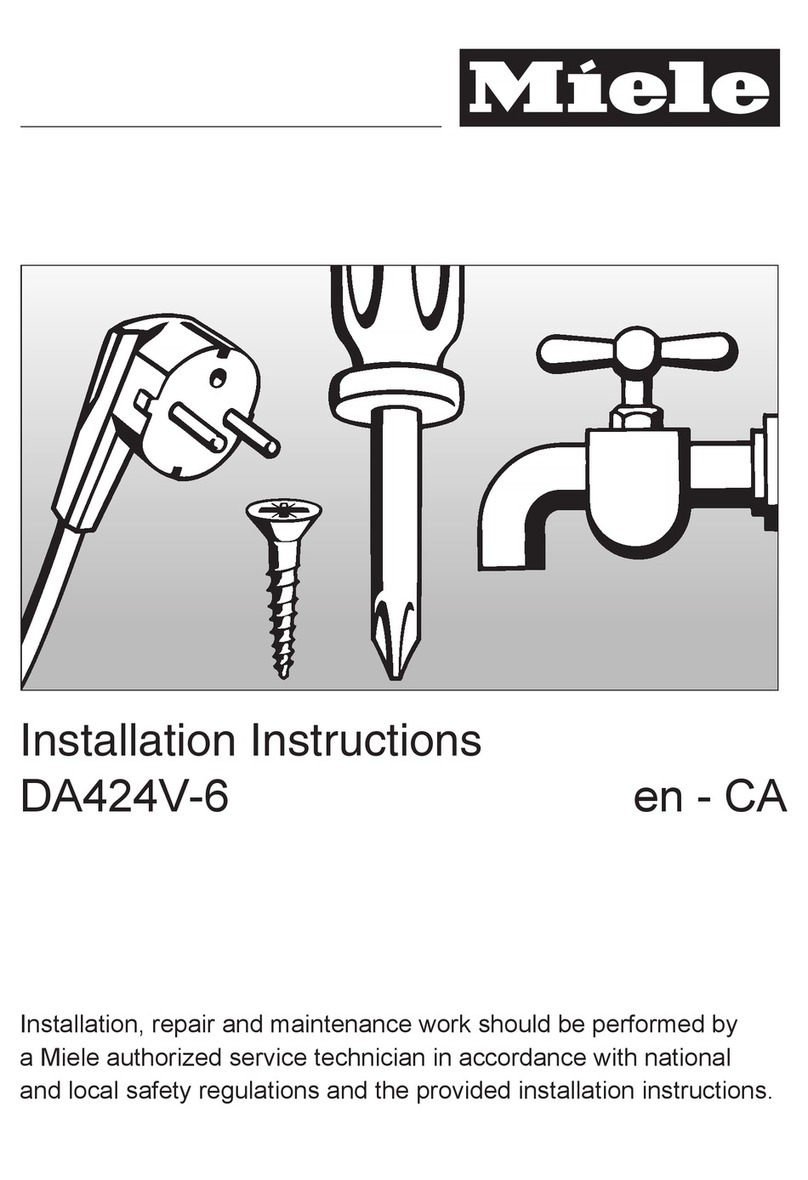 Miele DA 424V-6 installation instructions