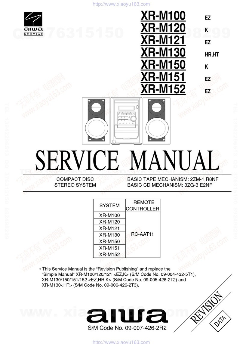 Aiwa XR-M100 User manual