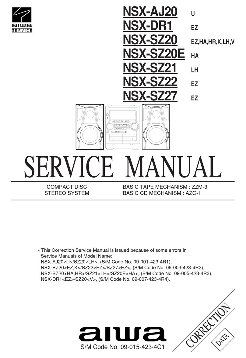 Aiwa NSX-AJ20 User manual