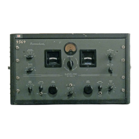 Hammarlund SP-400-X operating instructions