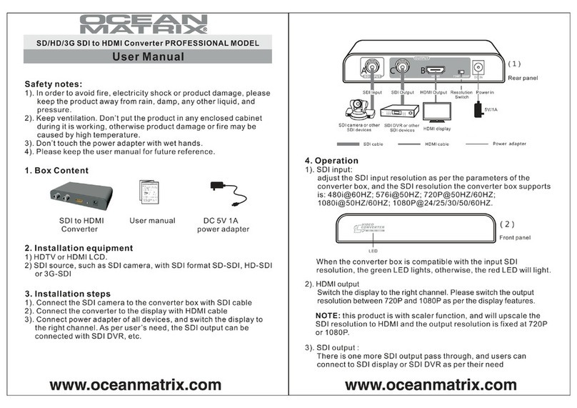 Ocean Matrix Professional user manual