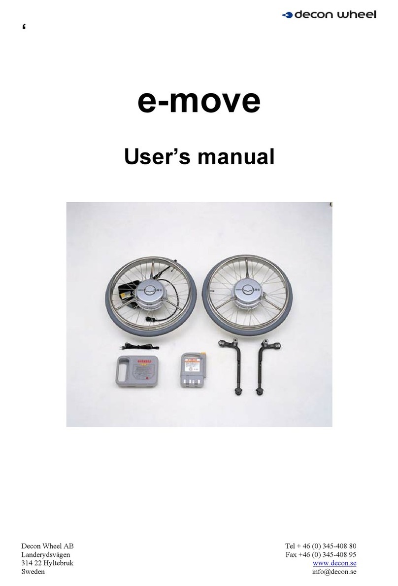Decon wheel e-move User manual Decon wheel e-move User manual