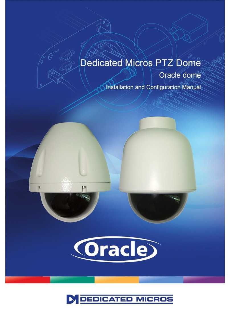 Oracle Dedicated Micros PTZ Installation and configuration manual