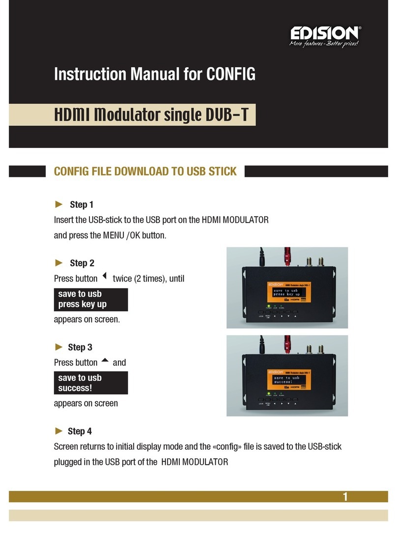 Edision HDMI Modulator instruction manual