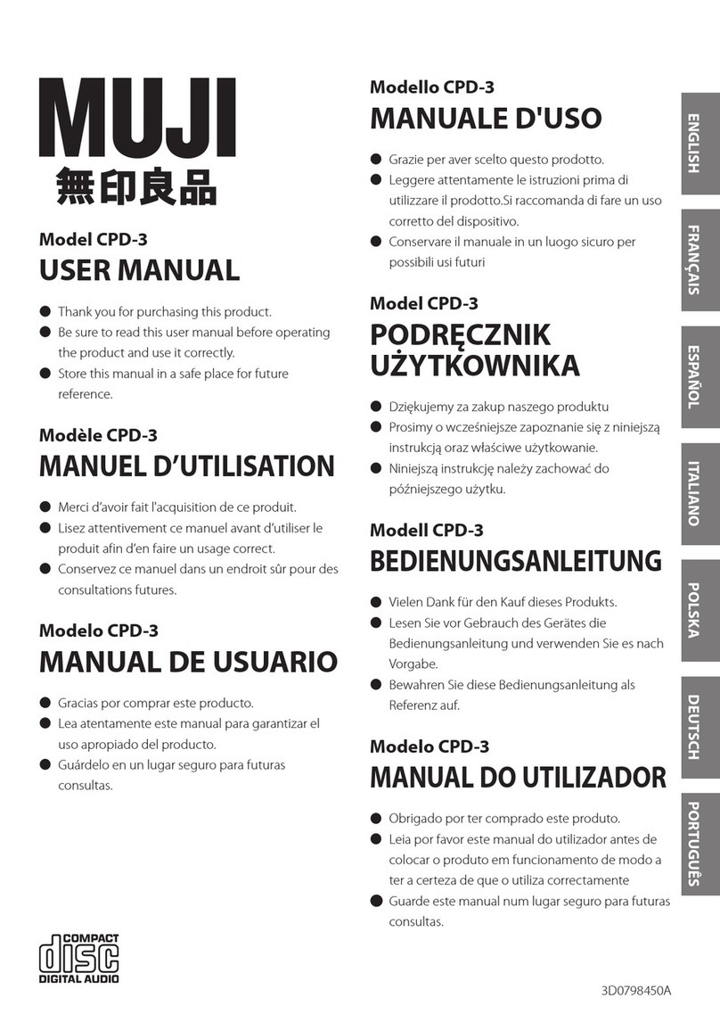Muji CPD-3 user manual