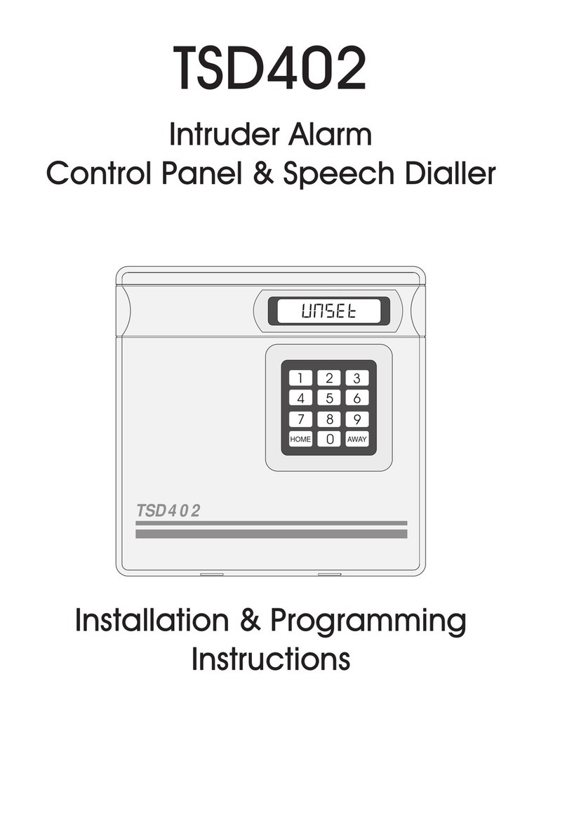 Menvier Security TSD402 Installation manual