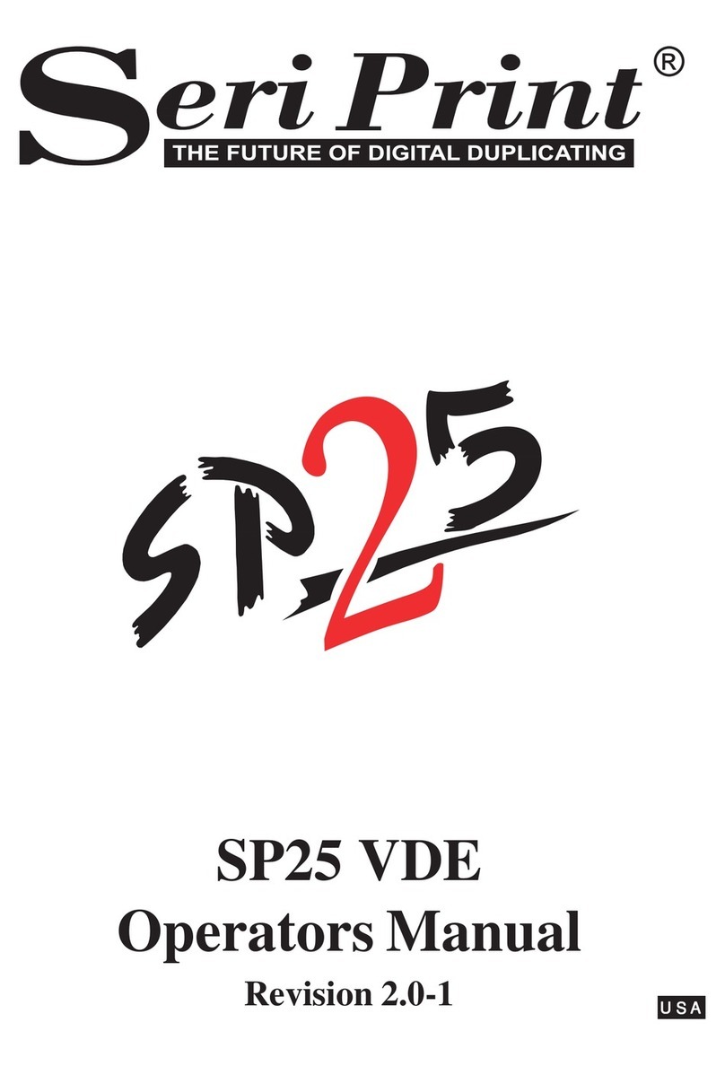 SeriPrint SP25 VDE Operator's manual