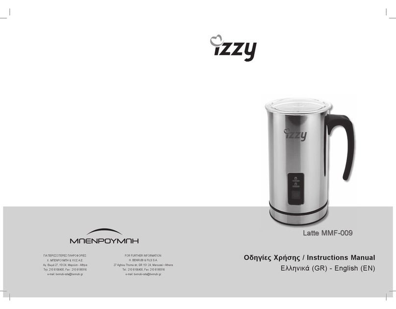 izzy Latte MMF-009 instruction manual