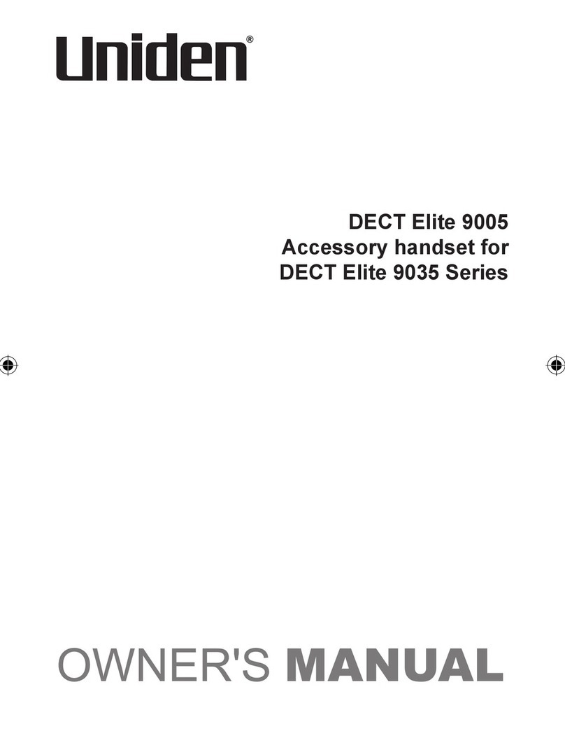 Uniden ELITE 9005 User manual