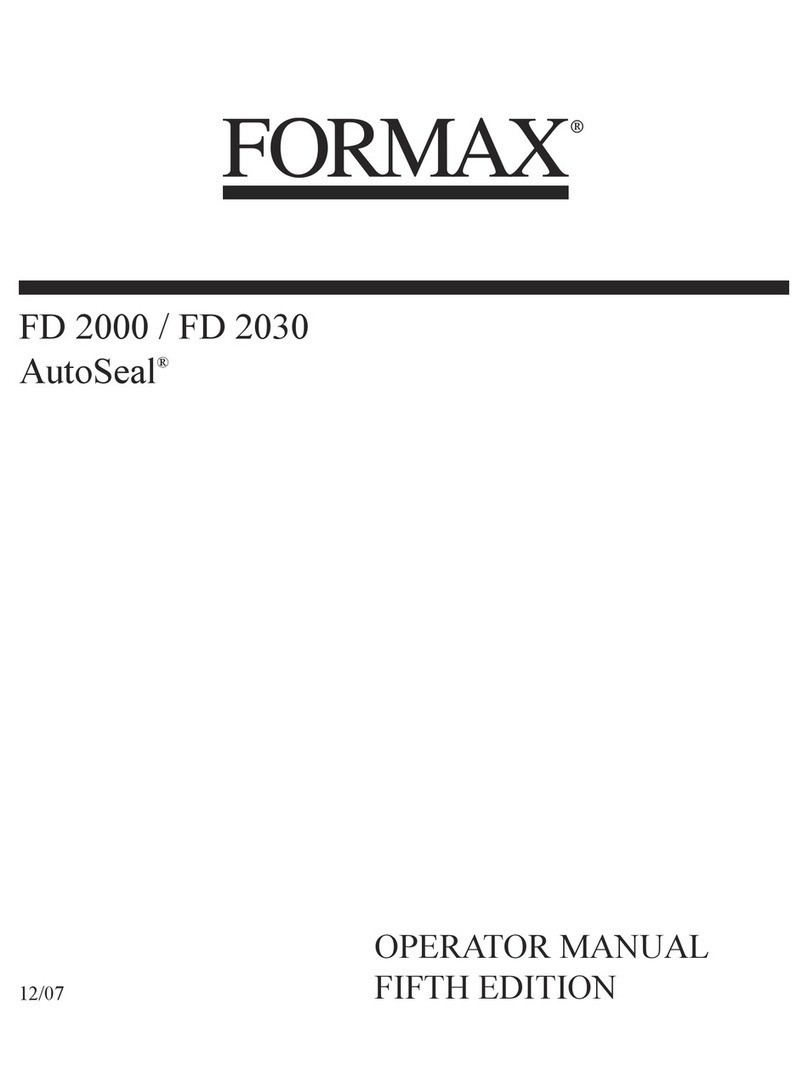 Formax AutoSeal FD 2030 Operator's manual
