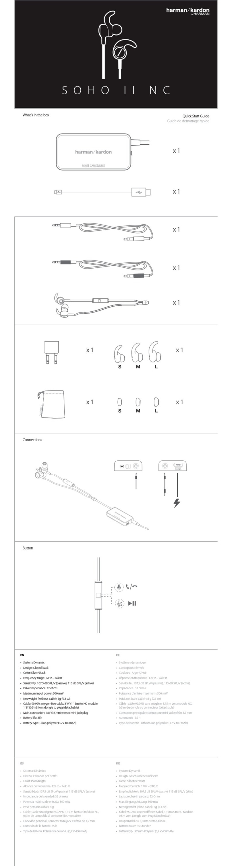 Harman Kardon SOHO II N C User manual