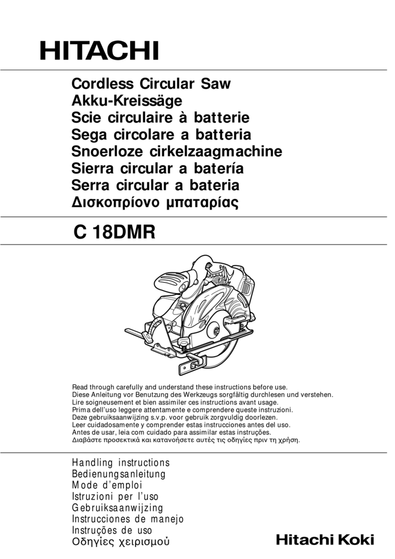 Hitachi C 18DMR User manual Hitachi C 18DMR User manual