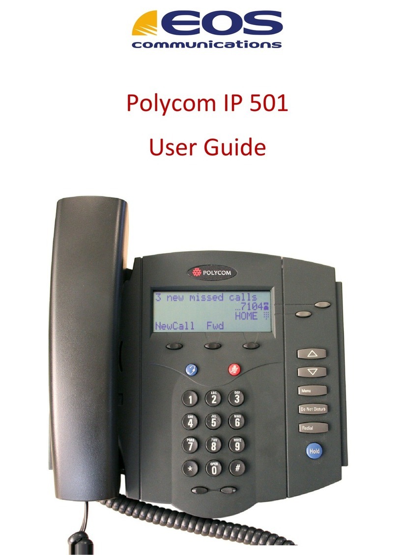 EOS Polycom IP 501 user guide