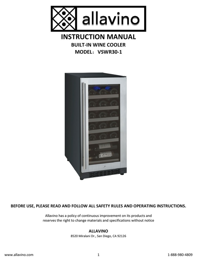 Allavino VSWR30-1 User manual