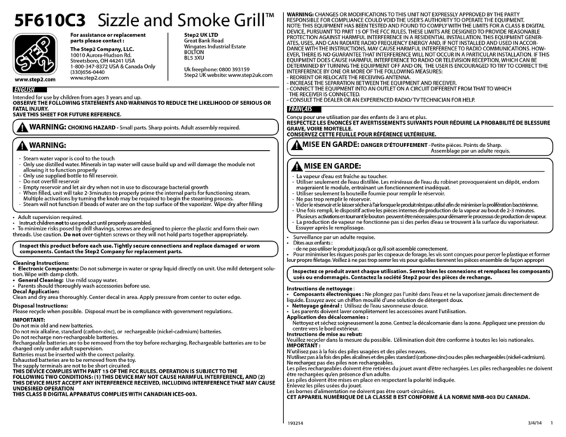 Step 2 5F610C3 user manual