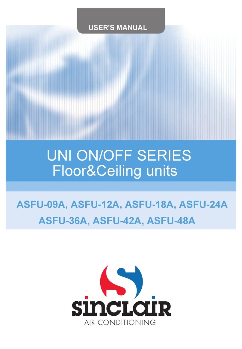 Sinclair ASFU-09A User manual