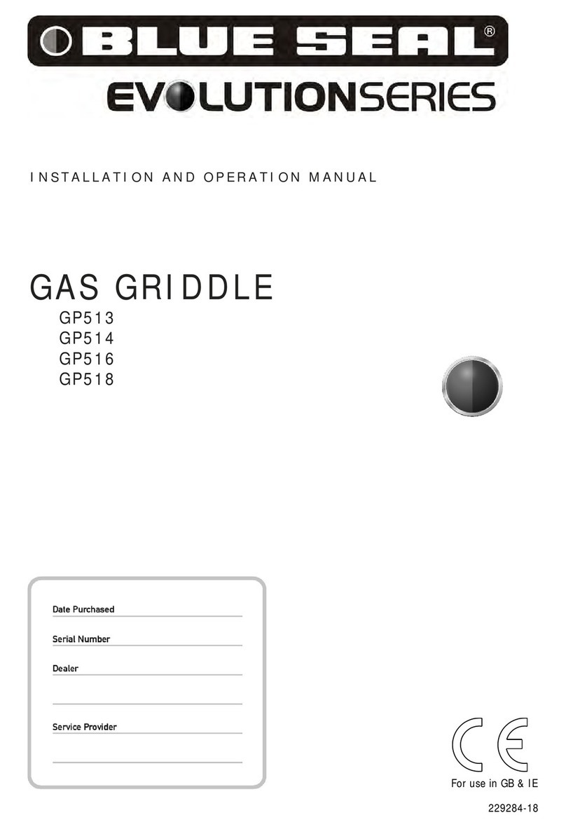 Blue Seal GP513 Installation and operation manual