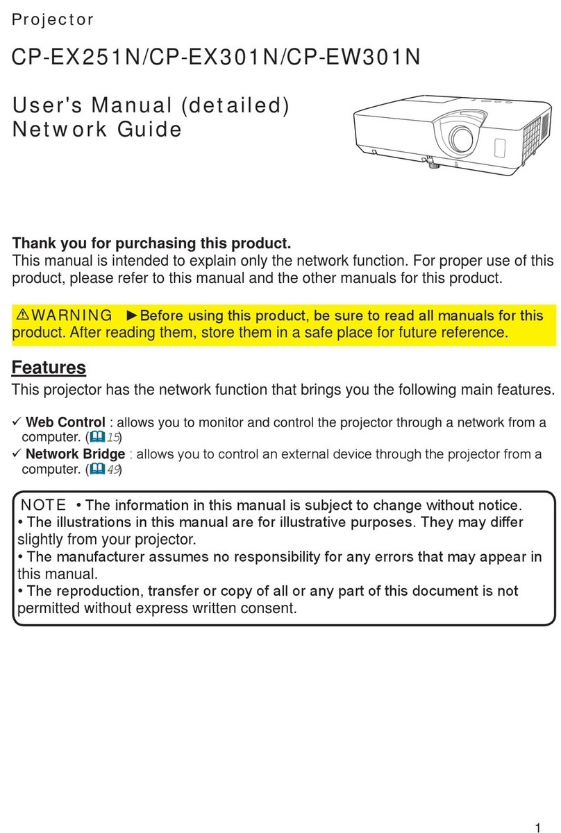 Hitachi CP-EX251N User manual