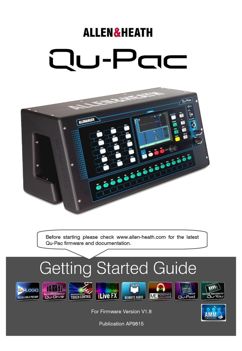 ALLEN & HEATH QU-PAC User manual