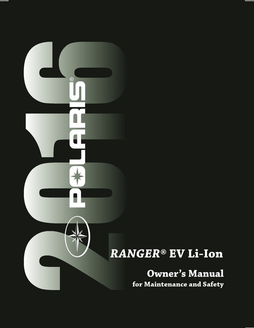 Polaris 2016 RANGER EV Li-Ion User manual Polaris 2016 RANGER EV Li-Ion User manual