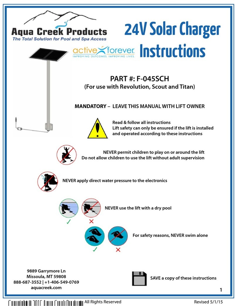 Aqua Creek F-045SCH instruction manual