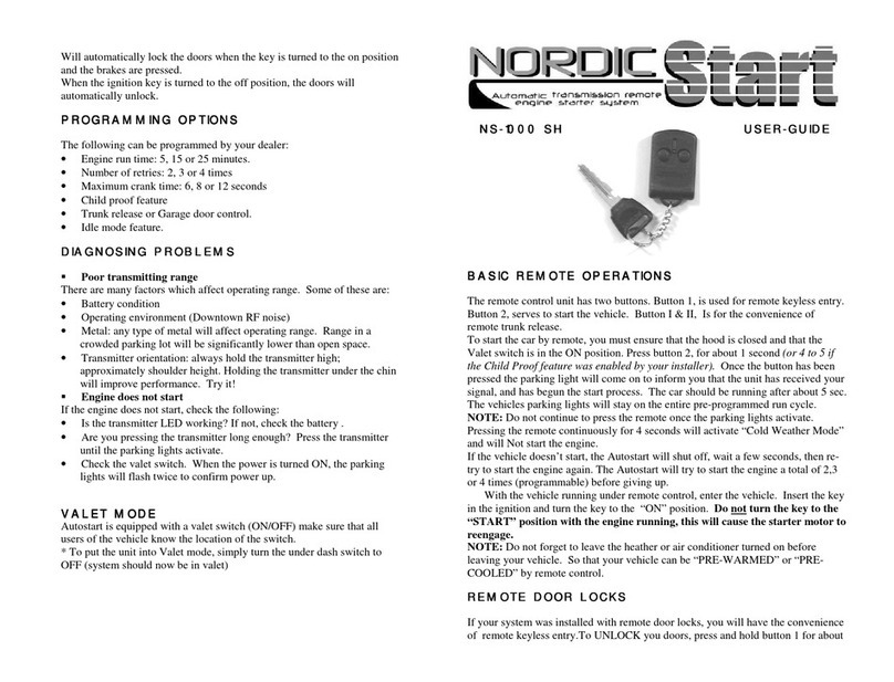 Nordic Start NS-1000 SH user guide Nordic Start NS-1000 SH user guide