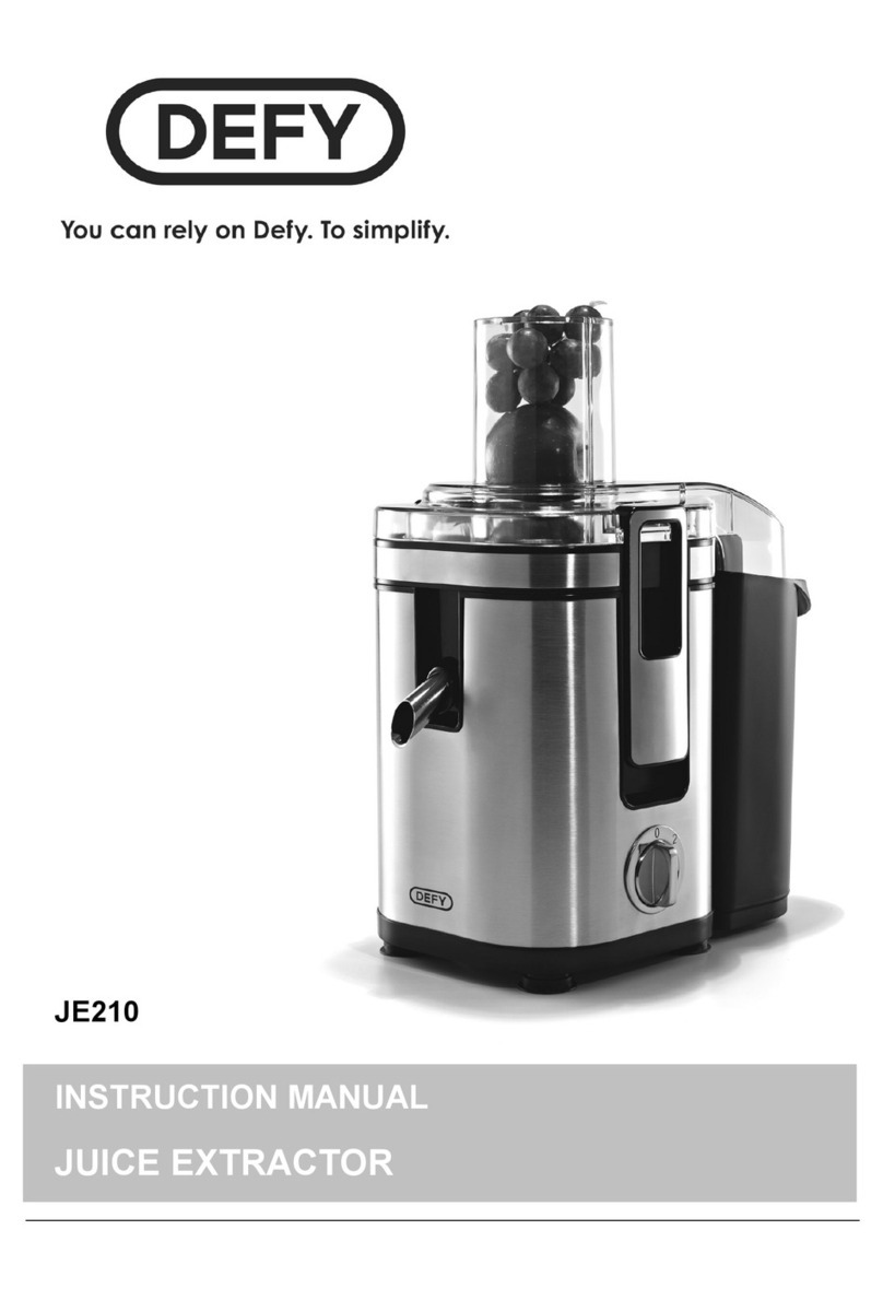 Defy JE210 instruction manual
