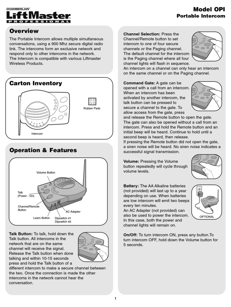 Chamberlain OPI user manual