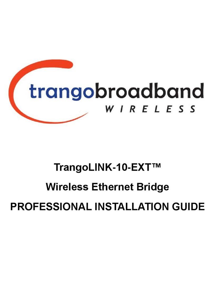 Trango brodband TrangoLINK-10-EXT Professional installation guide Trango brodband TrangoLINK-10-EXT Professional installation guide