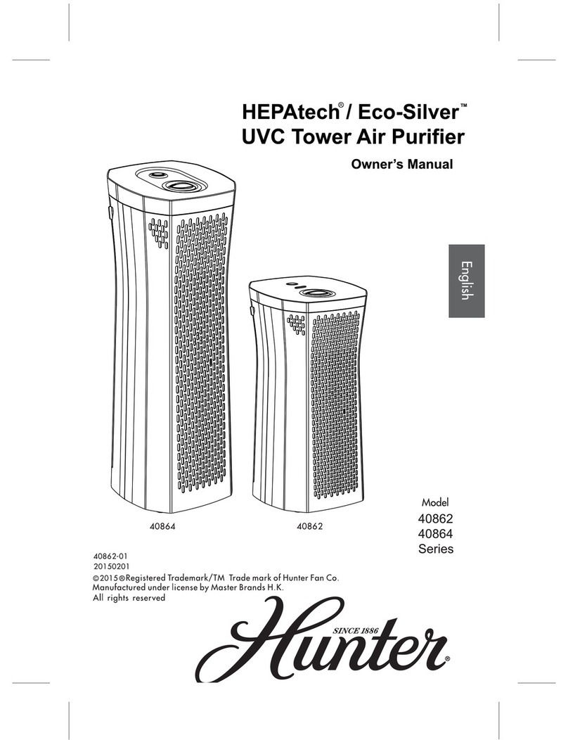 Hunter 40862 Series owner's manual