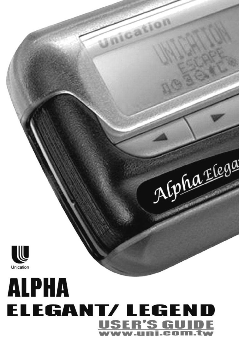 unication Alpha Elegant User manual